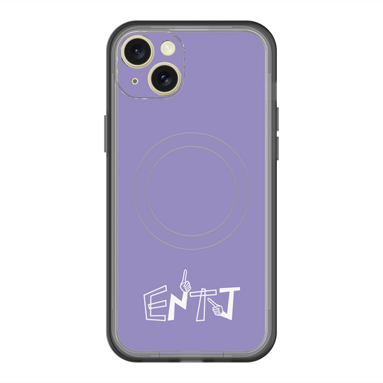 スリムプロテクションプレミアムケース with MagSafe［ オリジナル - ENTJ 指揮官 - アルファベット - パープル ］