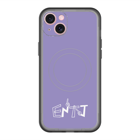 スリムプロテクションプレミアムケース with MagSafe［ オリジナル - ENTJ 指揮官 - アルファベット - パープル ］