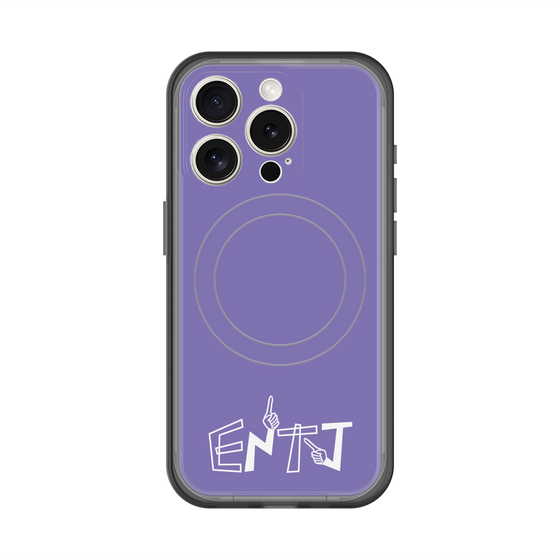 スリムプロテクションプレミアムケース with MagSafe［ オリジナル - ENTJ 指揮官 - アルファベット - パープル ］