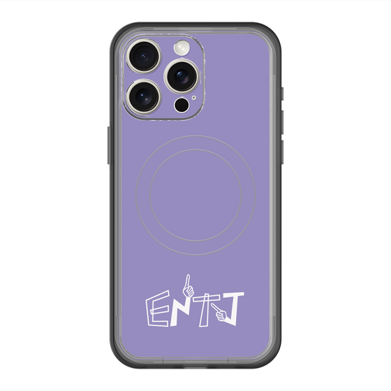 スリムプロテクションプレミアムケース with MagSafe［ オリジナル - ENTJ 指揮官 - アルファベット - パープル ］