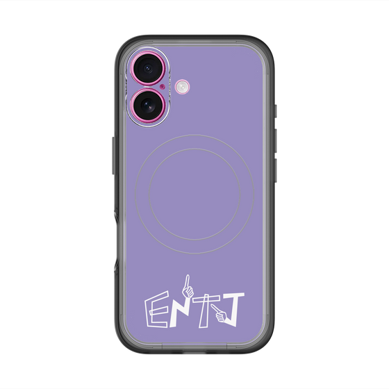 スリムプロテクションプレミアムケース with MagSafe［ オリジナル - ENTJ 指揮官 - アルファベット - パープル ］