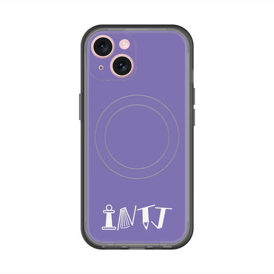 スリムプロテクションプレミアムケース with MagSafe［ オリジナル - INTJ 建築家 - アルファベット - パープル ］