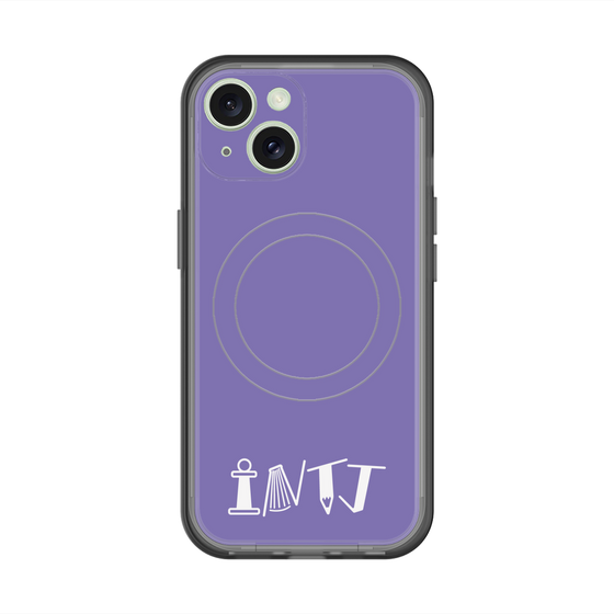 スリムプロテクションプレミアムケース with MagSafe［ オリジナル - INTJ 建築家 - アルファベット - パープル ］