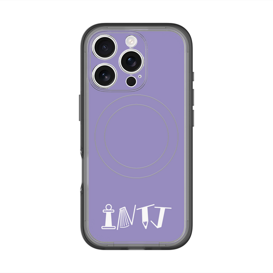 スリムプロテクションプレミアムケース with MagSafe［ オリジナル - INTJ 建築家 - アルファベット - パープル ］