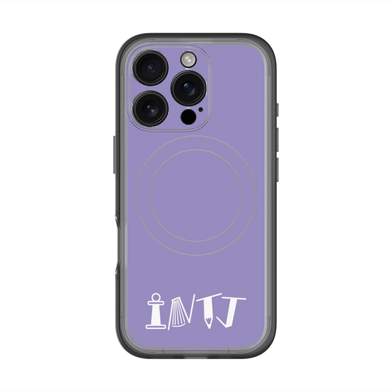 スリムプロテクションプレミアムケース with MagSafe［ オリジナル - INTJ 建築家 - アルファベット - パープル ］
