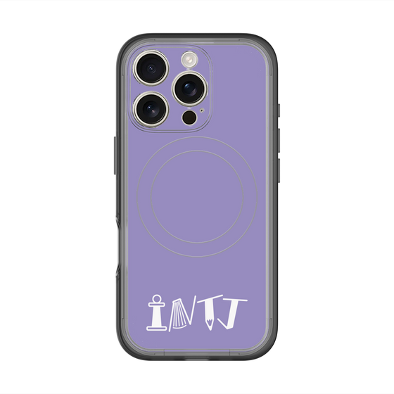 スリムプロテクションプレミアムケース with MagSafe［ オリジナル - INTJ 建築家 - アルファベット - パープル ］