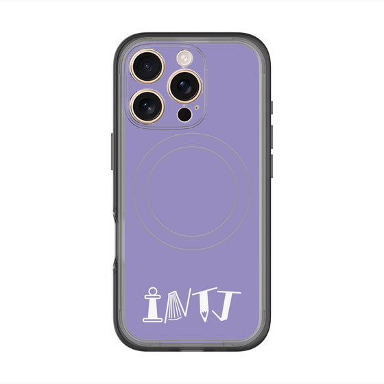 スリムプロテクションプレミアムケース with MagSafe［ オリジナル - INTJ 建築家 - アルファベット - パープル ］