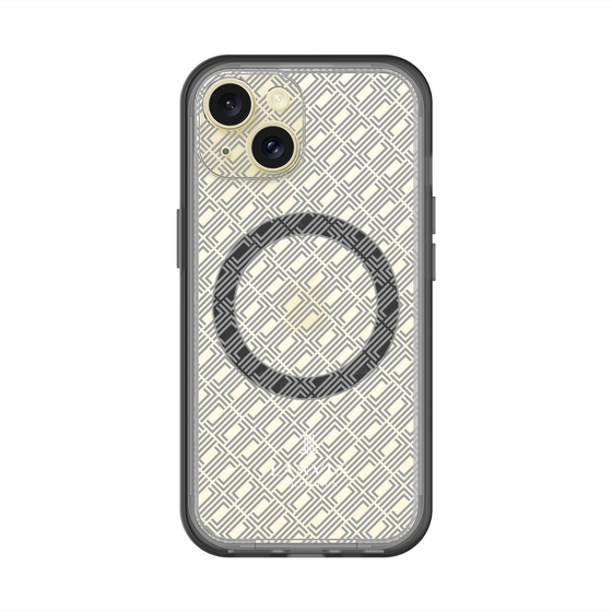 スリムプロテクションプレミアムケース with MagSafe［ LANVIN COLLECTION - ロゴパターン ］