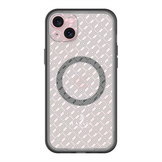 スリムプロテクションプレミアムケース with MagSafe［ LANVIN COLLECTION - ロゴパターン ］