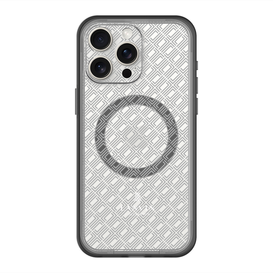 スリムプロテクションプレミアムケース with MagSafe［ LANVIN COLLECTION - ロゴパターン ］