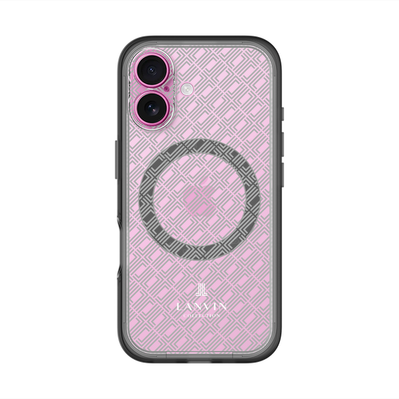 スリムプロテクションプレミアムケース with MagSafe［ LANVIN COLLECTION - ロゴパターン ］