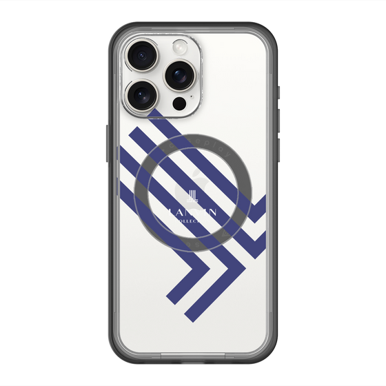 スリムプロテクションプレミアムケース with MagSafe［ LANVIN COLLECTION - ロゴ - ネイビー ］