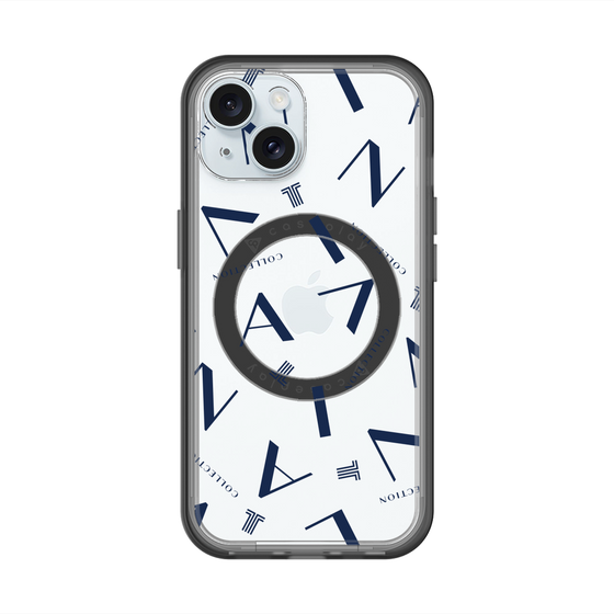 スリムプロテクションプレミアムケース with MagSafe［ LANVIN COLLECTION - タイポグラフィ ］