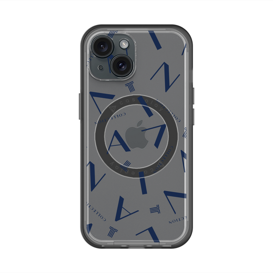 スリムプロテクションプレミアムケース with MagSafe［ LANVIN COLLECTION - タイポグラフィ ］