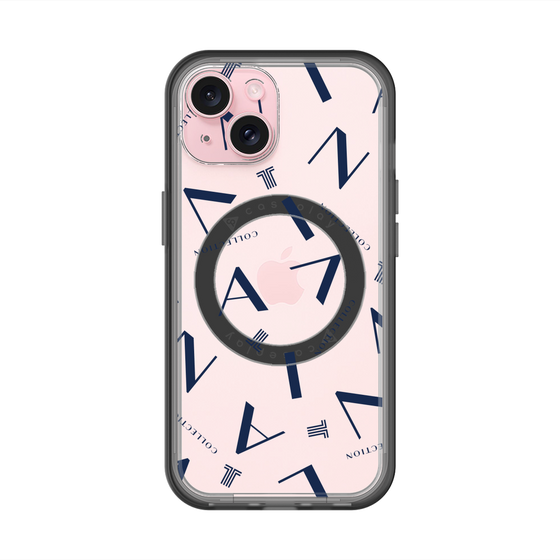 スリムプロテクションプレミアムケース with MagSafe［ LANVIN COLLECTION - タイポグラフィ ］
