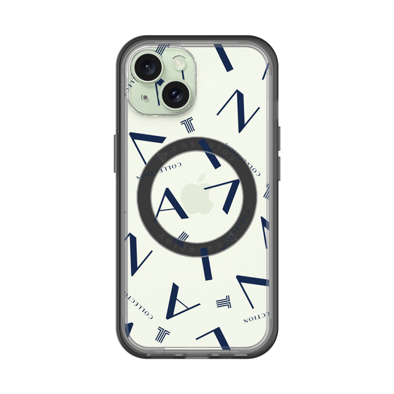 スリムプロテクションプレミアムケース with MagSafe［ LANVIN COLLECTION - タイポグラフィ ］
