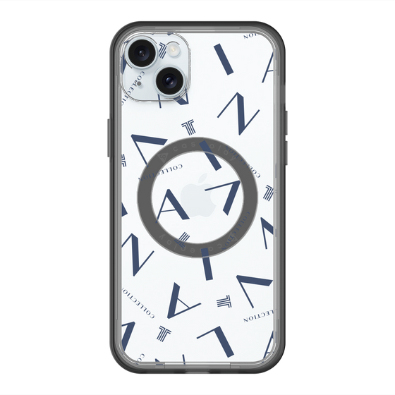 スリムプロテクションプレミアムケース with MagSafe［ LANVIN COLLECTION - タイポグラフィ ］