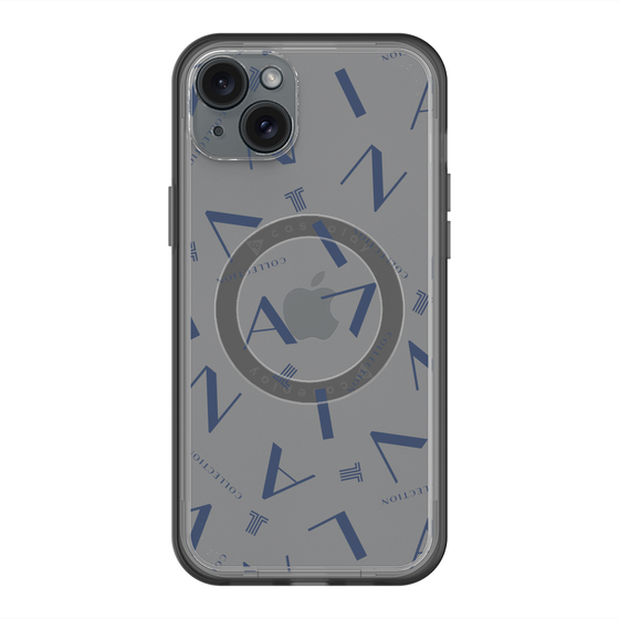 スリムプロテクションプレミアムケース with MagSafe［ LANVIN COLLECTION - タイポグラフィ ］