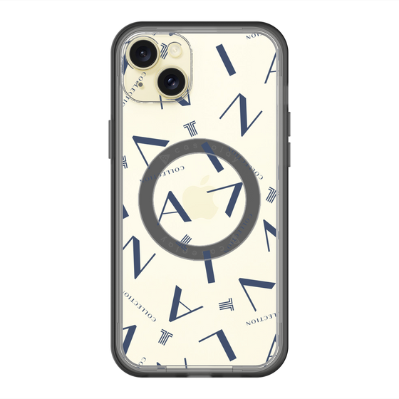 スリムプロテクションプレミアムケース with MagSafe［ LANVIN COLLECTION - タイポグラフィ ］
