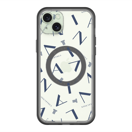 スリムプロテクションプレミアムケース with MagSafe［ LANVIN COLLECTION - タイポグラフィ ］
