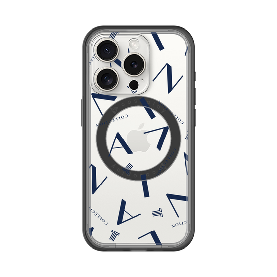 スリムプロテクションプレミアムケース with MagSafe［ LANVIN COLLECTION - タイポグラフィ ］