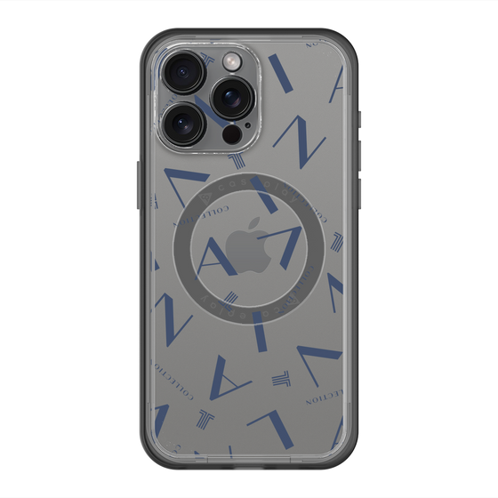 スリムプロテクションプレミアムケース with MagSafe［ LANVIN COLLECTION - タイポグラフィ ］
