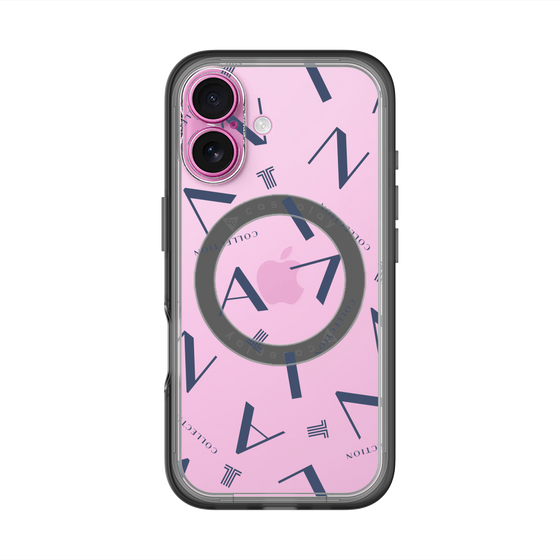 スリムプロテクションプレミアムケース with MagSafe［ LANVIN COLLECTION - タイポグラフィ ］