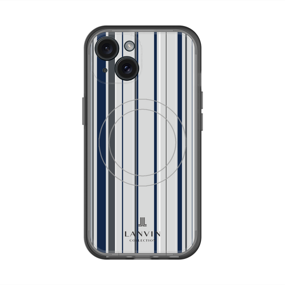 スリムプロテクションプレミアムケース with MagSafe［ LANVIN COLLECTION - ストライプ ］