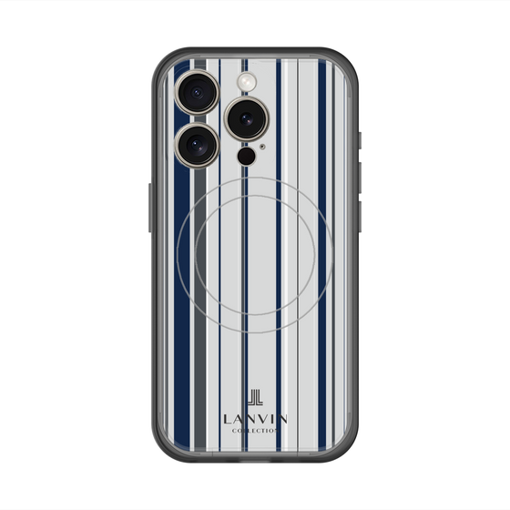 スリムプロテクションプレミアムケース with MagSafe［ LANVIN COLLECTION - ストライプ ］
