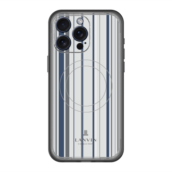 スリムプロテクションプレミアムケース with MagSafe［ LANVIN COLLECTION - ストライプ ］