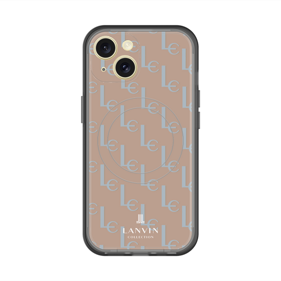 スリムプロテクションプレミアムケース with MagSafe［ LANVIN COLLECTION - ジオメトリック ］