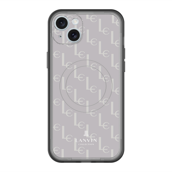 スリムプロテクションプレミアムケース with MagSafe［ LANVIN COLLECTION - ジオメトリック - ライラック ］
