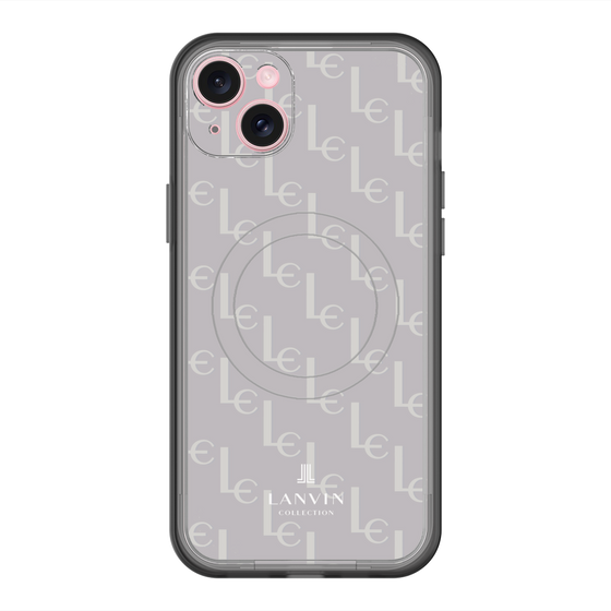 スリムプロテクションプレミアムケース with MagSafe［ LANVIN COLLECTION - ジオメトリック - ライラック ］