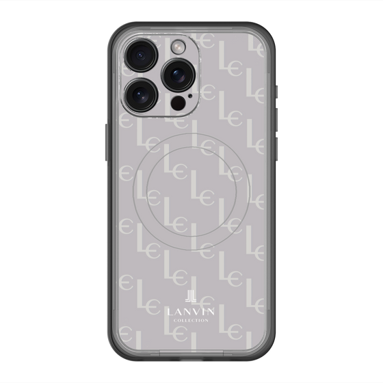 スリムプロテクションプレミアムケース with MagSafe［ LANVIN COLLECTION - ジオメトリック - ライラック ］