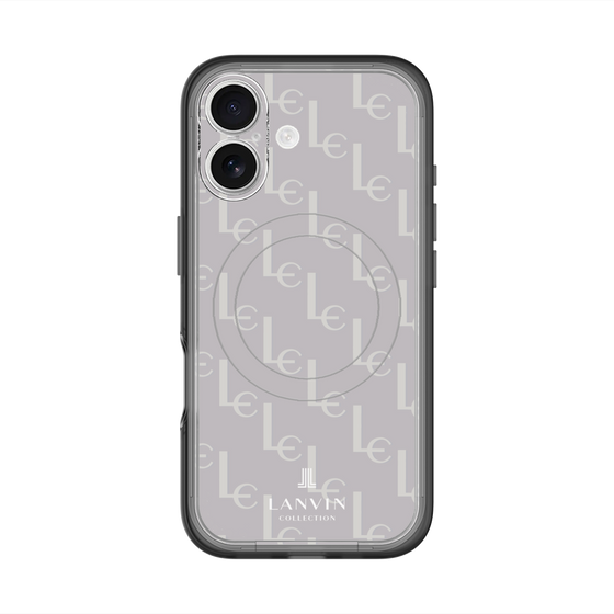 スリムプロテクションプレミアムケース with MagSafe［ LANVIN COLLECTION - ジオメトリック - ライラック ］