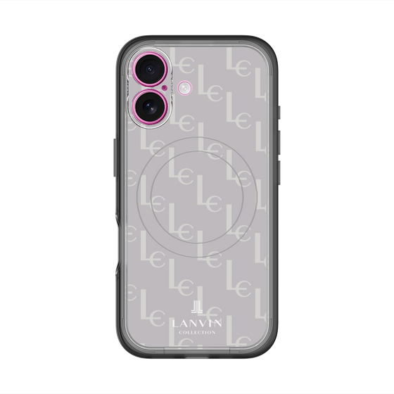 スリムプロテクションプレミアムケース with MagSafe［ LANVIN COLLECTION - ジオメトリック - ライラック ］