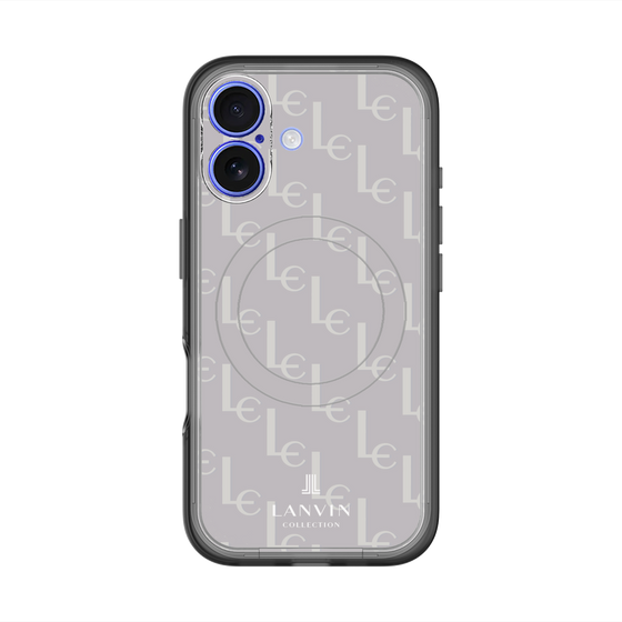 スリムプロテクションプレミアムケース with MagSafe［ LANVIN COLLECTION - ジオメトリック - ライラック ］