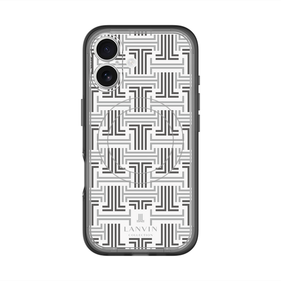 スリムプロテクションプレミアムケース with MagSafe［ LANVIN COLLECTION - モノグラム ］