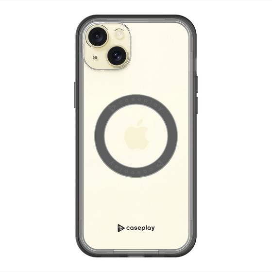 スリムプロテクションプレミアムケース with MagSafe［ オリジナル - caseplayロゴ - ブラック/A ］