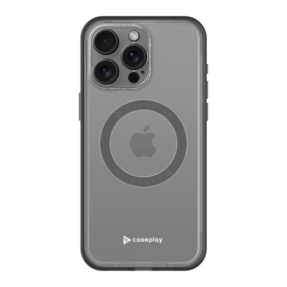 スリムプロテクションプレミアムケース with MagSafe［ オリジナル - caseplayロゴ - ホワイト/A ］