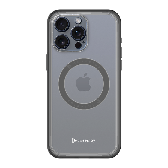スリムプロテクションプレミアムケース with MagSafe［ オリジナル - caseplayロゴ - ホワイト/A ］