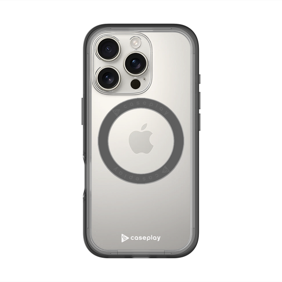 スリムプロテクションプレミアムケース with MagSafe［ オリジナル - caseplayロゴ - ホワイト/A ］