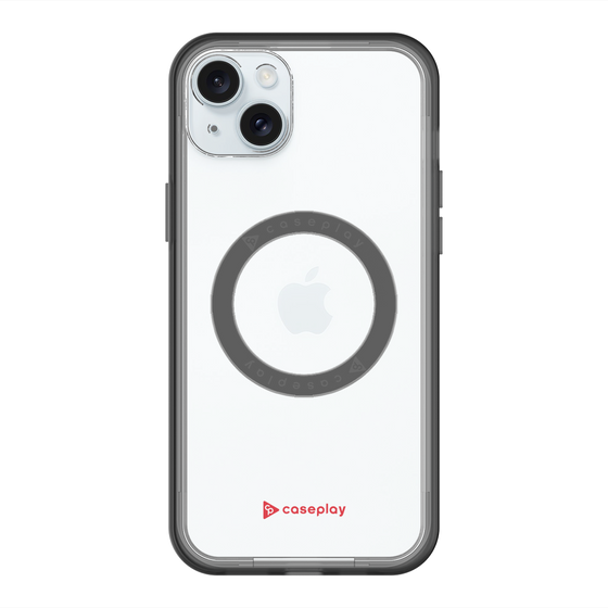 スリムプロテクションプレミアムケース with MagSafe［ オリジナル - caseplayロゴ - レッド/A ］