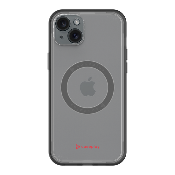 スリムプロテクションプレミアムケース with MagSafe［ オリジナル - caseplayロゴ - レッド/A ］