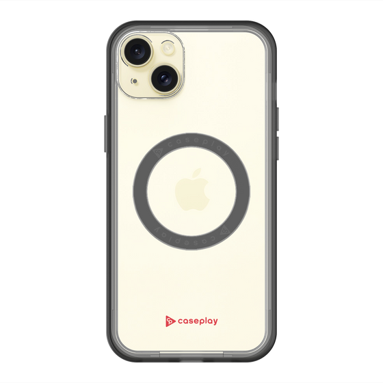 スリムプロテクションプレミアムケース with MagSafe［ オリジナル - caseplayロゴ - レッド/A ］