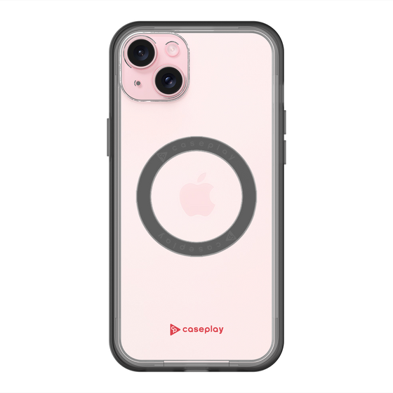 スリムプロテクションプレミアムケース with MagSafe［ オリジナル - caseplayロゴ - レッド/A ］