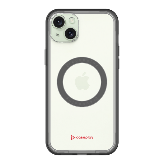 スリムプロテクションプレミアムケース with MagSafe［ オリジナル - caseplayロゴ - レッド/A ］