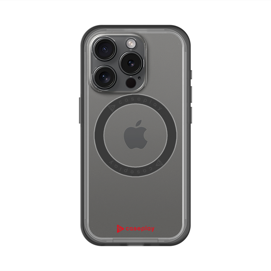スリムプロテクションプレミアムケース with MagSafe［ オリジナル - caseplayロゴ - レッド/A ］