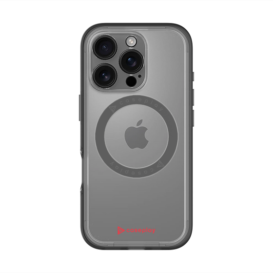 スリムプロテクションプレミアムケース with MagSafe［ オリジナル - caseplayロゴ - レッド/A ］