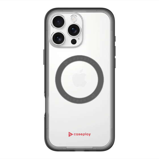 スリムプロテクションプレミアムケース with MagSafe［ オリジナル - caseplayロゴ - レッド/A ］